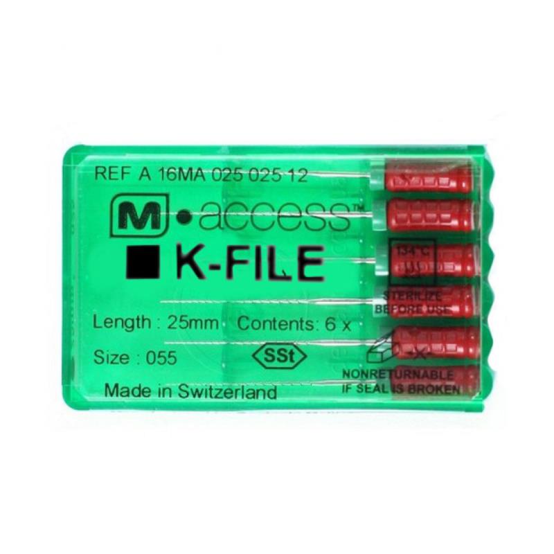 К-файлы / K-Files M-ACCESS 055/25мм 6шт Maillefer A12MA02505512 купить